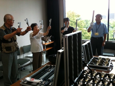 トーンチャイムの実演中